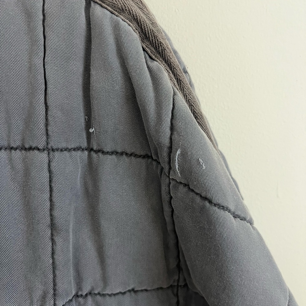Free People Gray Dolman Quilted Bomber Jacket - Picture 4 of 5